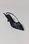 UO Wren Buckle Slingback Kitten Heel