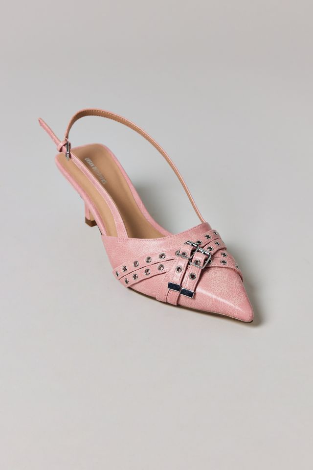 UO Wren Buckle Sling Back Kitten Heel #3
