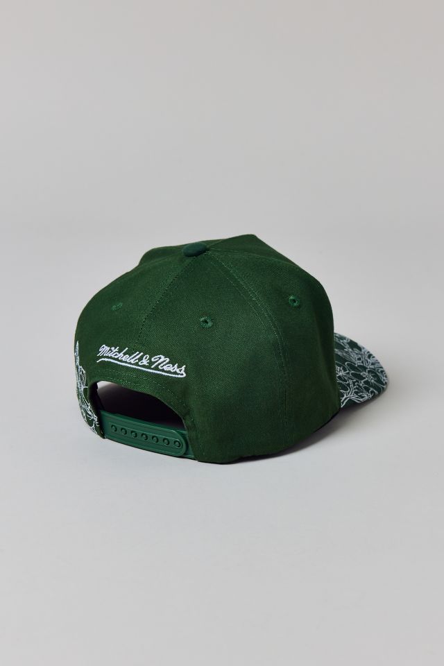 Mitchell & Ness NBA Boston Celtics Flowers Snapback Hat #2