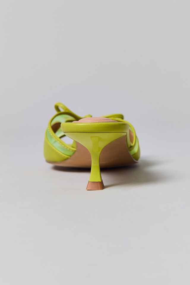 UO Poppy Kitten Heel Peep-Toe Mule #3