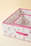 Icon Printed Collapsible Fabric Storage Basket