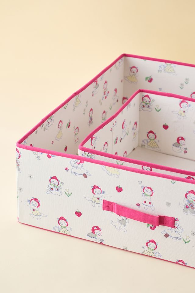 Icon Printed Collapsible Fabric Storage Basket #1
