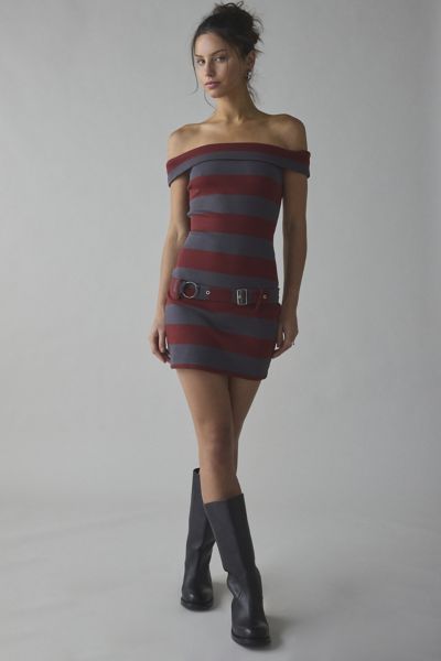 The Ragged Priest Pixie Off-The-Shoulder Mini Dress Product Page