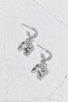 Fortune Cookie Charm Hoop Earring