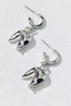 Fortune Cookie Charm Hoop Earring