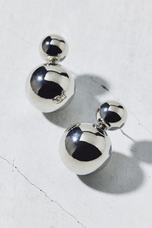 Bubbles Metal Dangle Earring #1