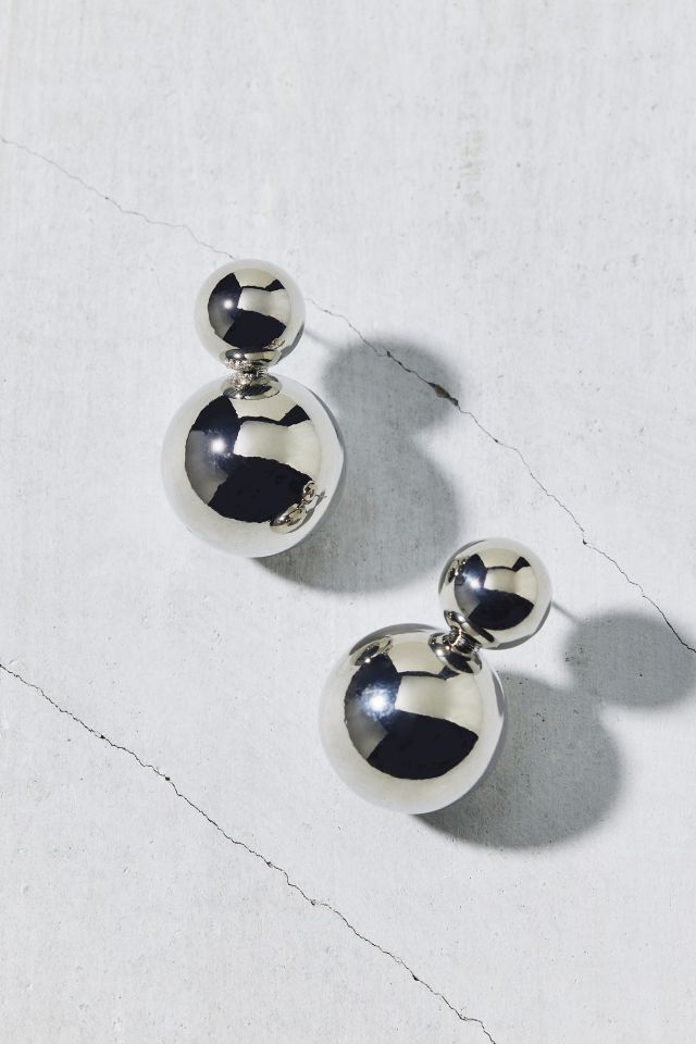 Bubbles Metal Dangle Earring #2