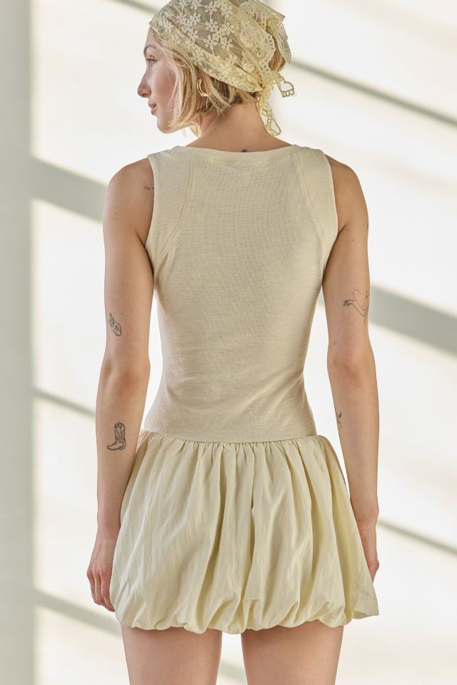 Another Girl Drop Waist Puffball Mini Dres #2