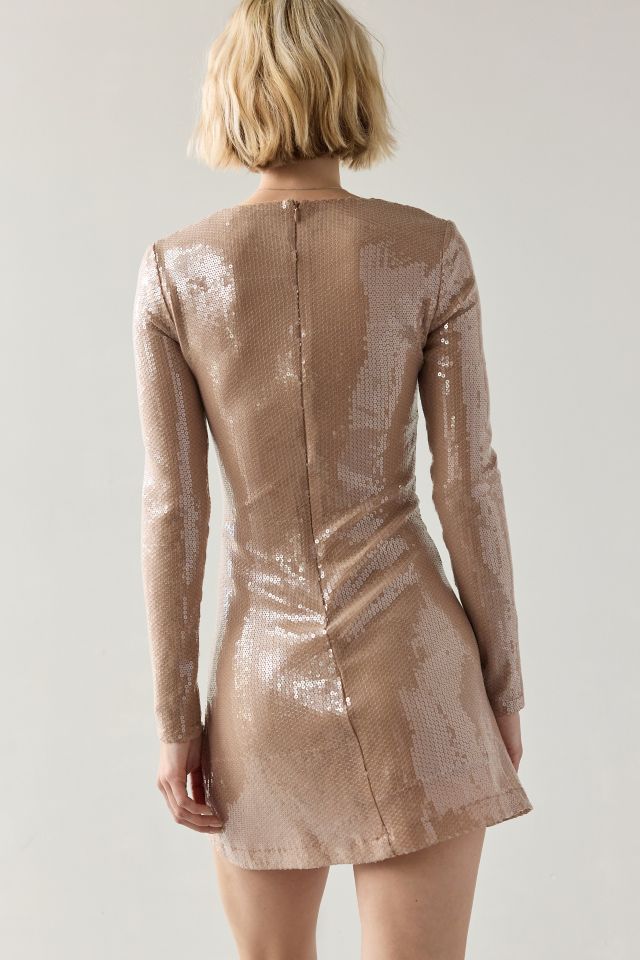 Rare London Sequin Long Sleeve Mini Dress #1