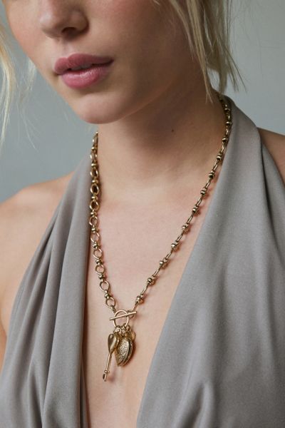 Urban Outfitters☆ メタリックスウィール・コードネックレス ペンダント