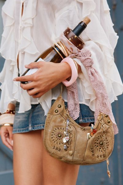 Silence + Noise Madi Floral Studded Leather Bag Product Page