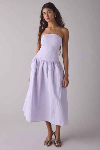 white christmas dresses Yvette Corset Midi Dress