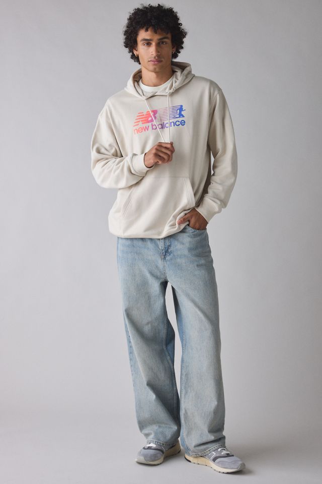 New Balance Run Logo Graphic Hoodie Sweatshirt #2