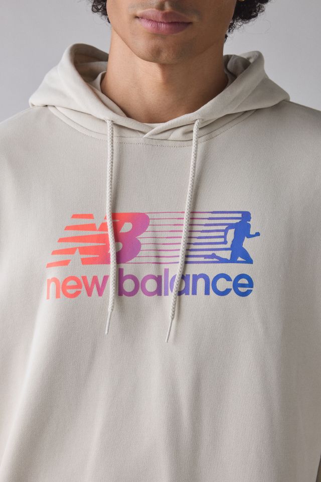 New Balance Run Logo Graphic Hoodie Sweatshirt #3