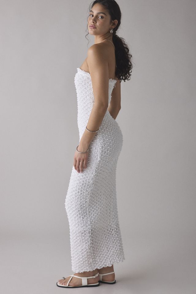 Rare London Textured Stretch Knit Bandeau Midi Dress #2