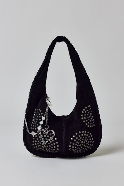 Silence + Noise Ivy Studded Suede Hobo Bag