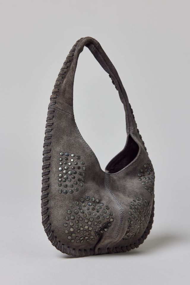 Silence + Noise Ivy Suede Studded  Hobo Bag #2