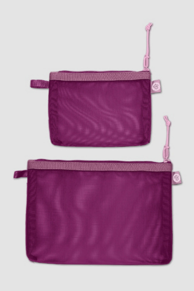 Baboon To The Moon Monomesh Pouch Set In Wildberry, Women's At Urban Outfitters In Purple