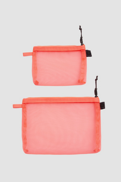 Baboon To The Moon Monomesh Pouch Set In Neon Punch, Women's At Urban Outfitters