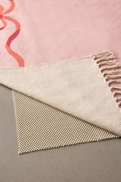 Vertical Cabana Striped Shag Rug