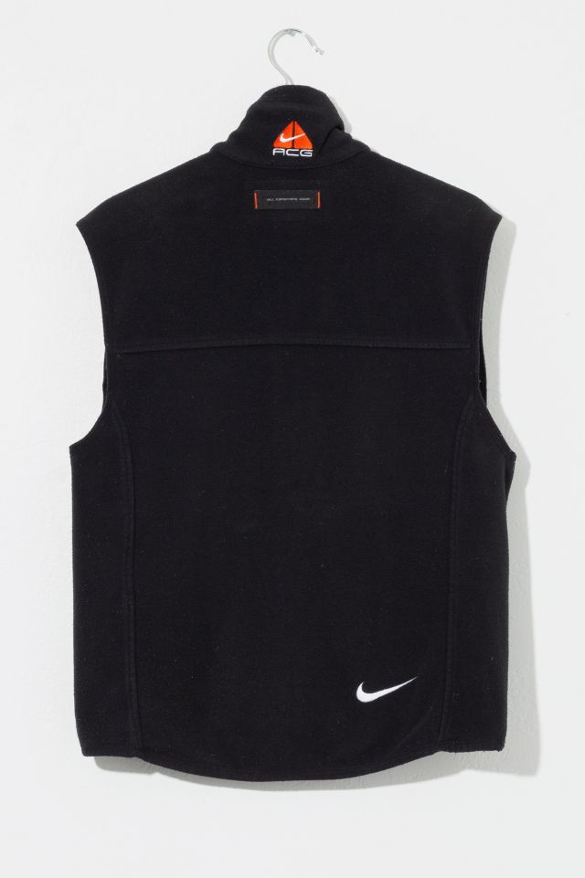 Vintage 1990s Nike AGC Black Fleece Zipper Vest #2