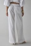 Kimchi Blue Millie Semi-Sheer Eyelet Lace Wide Leg Pull-On Pant