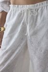 Kimchi Blue Millie Semi-Sheer Eyelet Lace Wide Leg Pull-On Pant