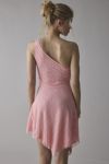 UO Michelle Lace Asymmetrical One-Shoulder Mini Dress