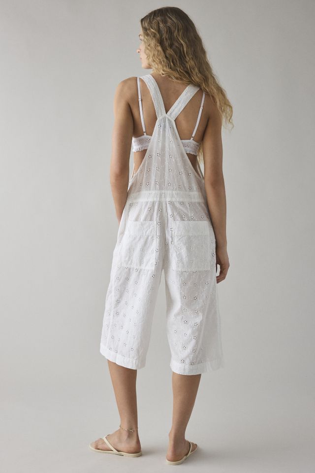 BDG Billy Semi-Sheer Eyelet Lace Shortall #1