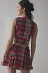 BDG Picnic Plaid Vest Top & Mini Skort Set