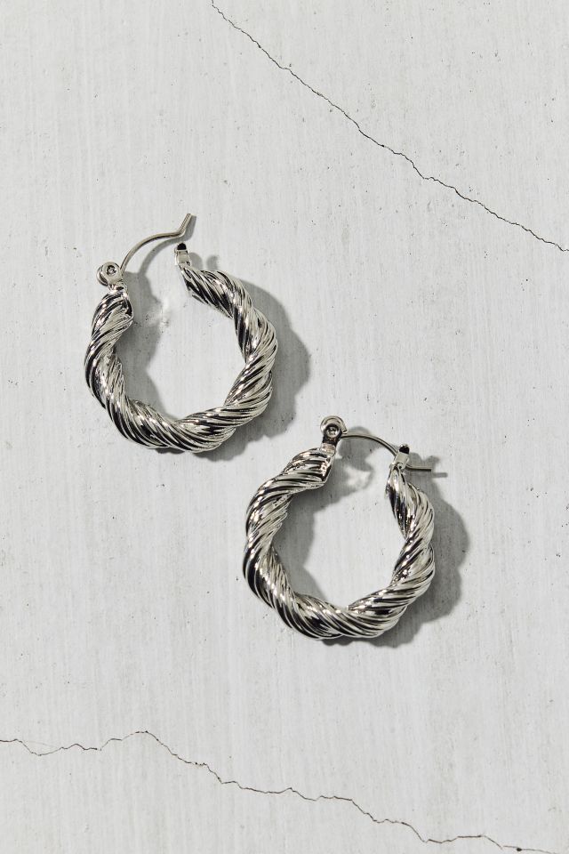Statement Twist Hoop Earring #1
