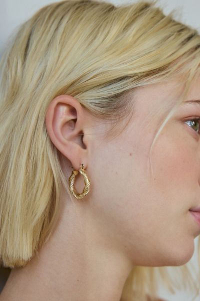 Statement Twist Hoop Earring