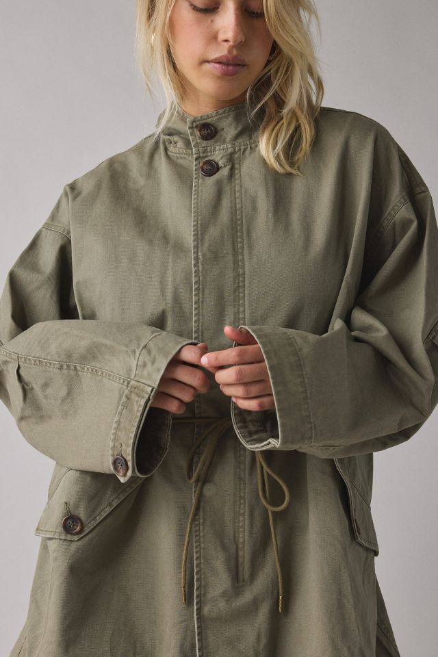 BDG Liam Cotton Twill Hooded Parka Jacket #1