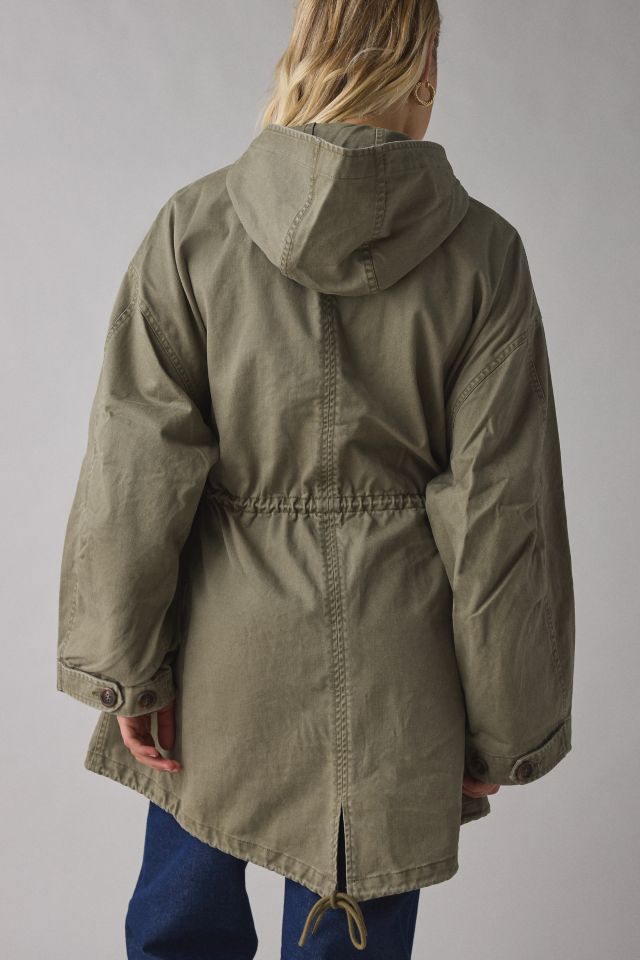 BDG Liam Cotton Twill Hooded Parka Jacket #3