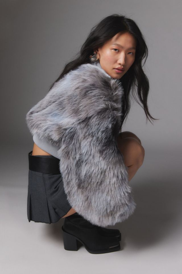 Portia Faux Fur Cropped Jacket #2