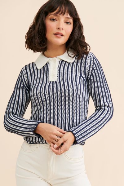 Obey Sylvie Polo Sweater