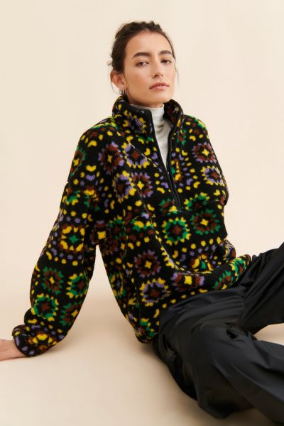 BDG Yosemite Half-Zip Pile Fleece Sweatshirt