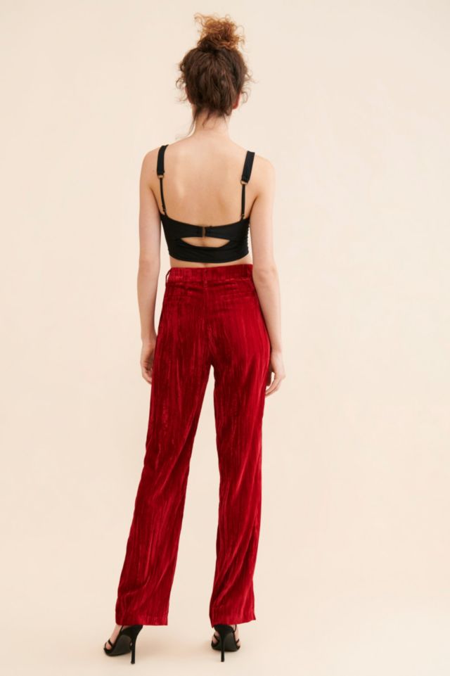Steve Madden Imann Crushed Velvet Pants #6