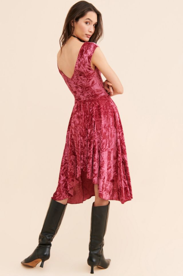 Corina Velvet Drop Waist Midi Dress #1
