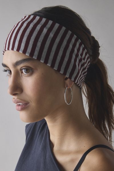 Evie Striped Headwrap Wide Headband
