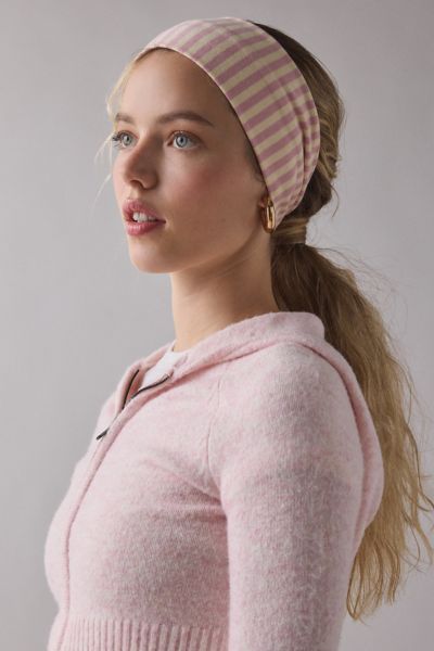 Evie Striped Headwrap Wide Headband