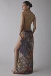 Jaded London Dahlia Cowl Neck Hand-Beaded Chiffon Maxi Dress