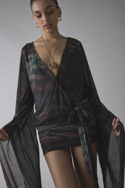 Jaded London Asteria Asymmetrical High-Low Maxi Dress