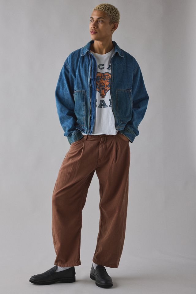 BDG Twill 5-Pocket Pleated Dad Chino | Urban Outfitters
