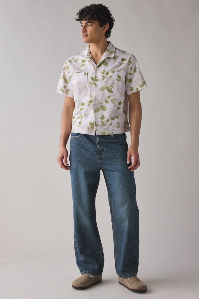 BDG Floral Washed Cotton Short Sleeve Collared Shirt #2