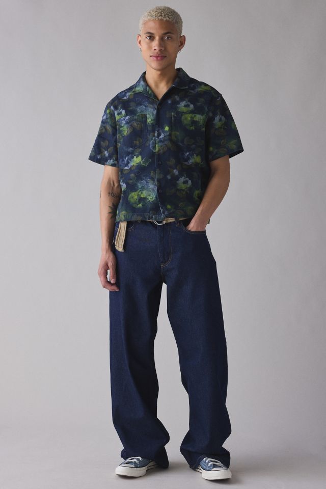 BDG Floral Washed Cotton Short Sleeve Shirt #1