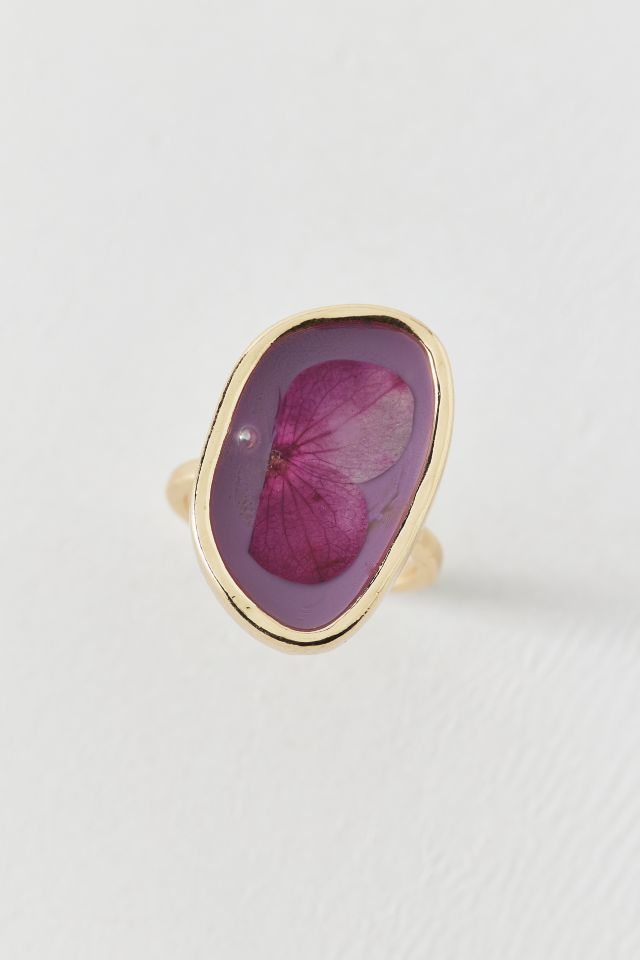 Pressed Flower Ring #1
