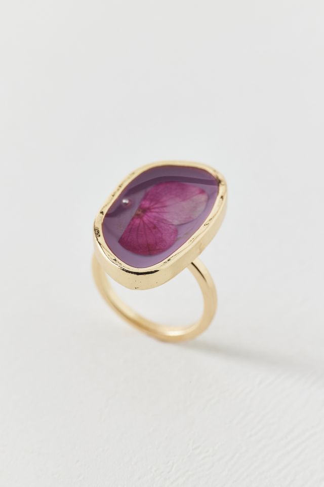 Pressed Flower Ring