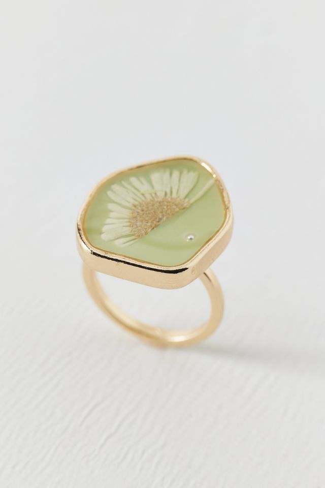 Pressed Flower Ring #1