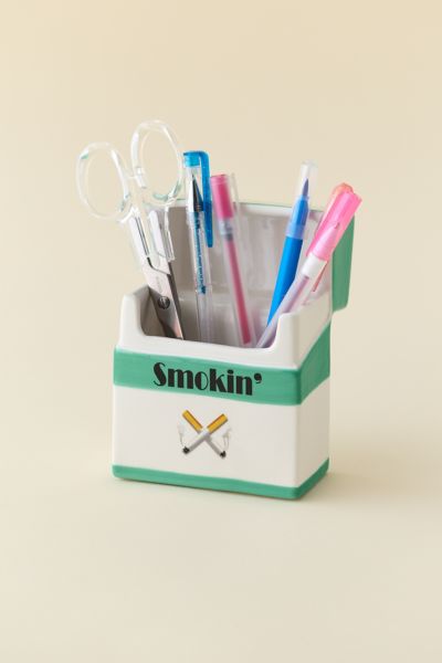 Smokin’ Ceramic Pencil Holder
